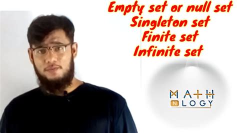 Set Empty Set Or Null Set Singleton Set Finite Set And Infinite Set