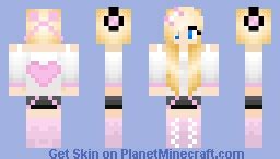 Cute Pink Girl Skin Minecraft Skin