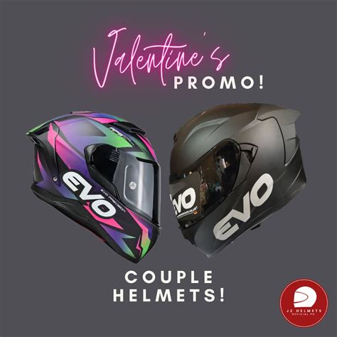 Evo Couple Helmets Full Face Dual Visor Helmet Lazada Ph