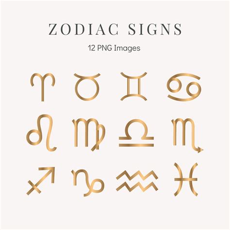 PNG Zodiac Signs Astrology Signs Gold Zodiac Signs - Etsy