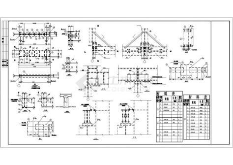 【最新】某钢结构15吨吊车厂房设计方案cad图纸工业建筑土木在线