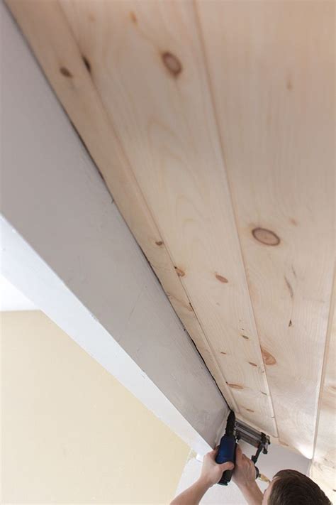 Diy Tongue And Groove Ceiling Wood Planks Jenna Sue Design Tongue