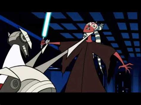 Star Wars Clone Wars Shaak Ti Vs General Grievous Youtube