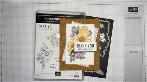 Stampin Up Blessings Of Home Thank You Card Tutorial YouTube