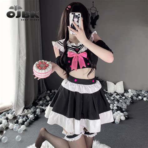 Ojbk Sexy Outfits Women Adult Maid Dress Lingerie Erotic Uniform Girls