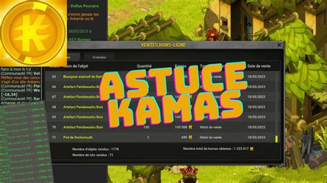 Petites Astuces Kamas Monocompte Dofus YouTube