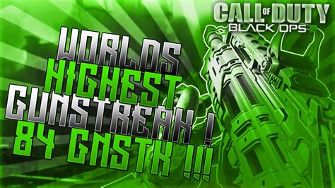 WORLDS HIGHEST GUNSTREAK IN BO3 TheGladIiator YouTube