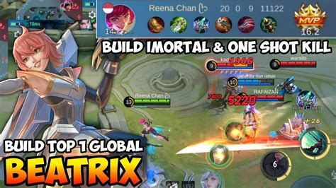 Beatrix Best Build 2023 Imortal Build Top 1 Global Beatrix Gameplay