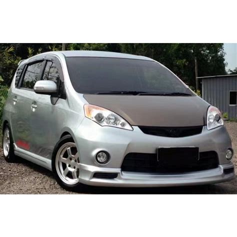 Perodua Alza 2009 2013 Se Design Bodykit Body Kit Skirting Skirt Lip Spoiler With Oem Paint