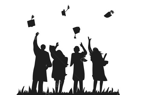 Graduation Silhouette Transparent Background Graduation Season