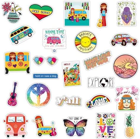 Love Peace Hippie VSCO Stickers Wholesale sticker supplier