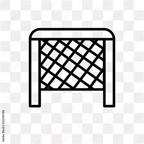 Hockey Goal Icon On Transparent Background Modern Icons Vector