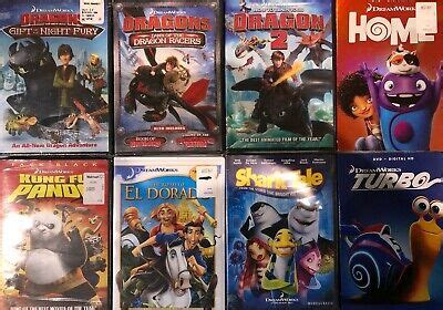 Lot of 9 Dreamworks Animated DVD's to Choose From - Brand New in Shrink ...