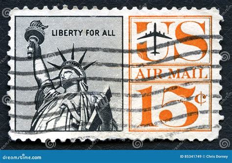 Liberty For All Us Postage Stamp Editorial Stock Image Image Of Hobby