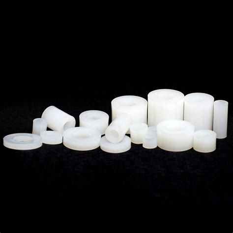 M25 M3 M4 M5 White Nylon Spacers Plastic Standoffs Round Thick Washers Ebay