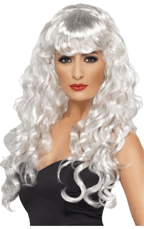 Siren Wig White Angels Fancy Dress Warehouse