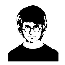 Harry Potter Stencil Harry Potter Sketch, Harry Potter Pop, Harry ...