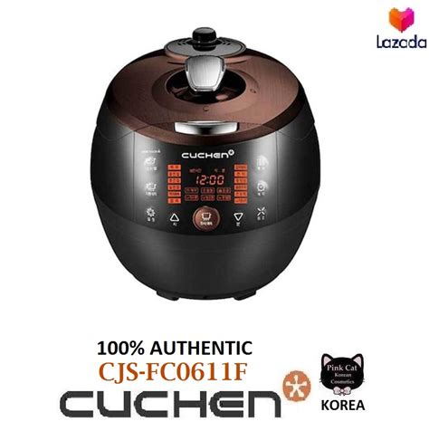 Korean Cuchen Electronic Pressure Rice Cooker Cjs Fc0611f 6 Cups Black Dark Brown Lazada Ph