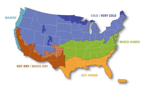 Climate Map Of United States Climate Zones