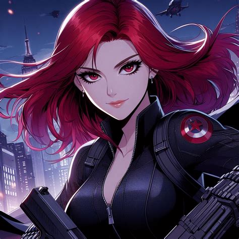 Black Widow Anime Style By Darkstig On Deviantart