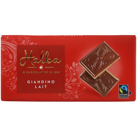 Buy Halba Chocolate Bar Giandino Milk Filled 100g Cheaply Coopch