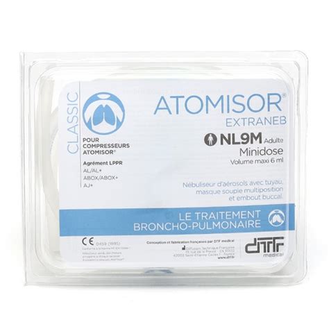 Atomisor nébuliseur classic NL9M Masque Aérosol Traitement poumons