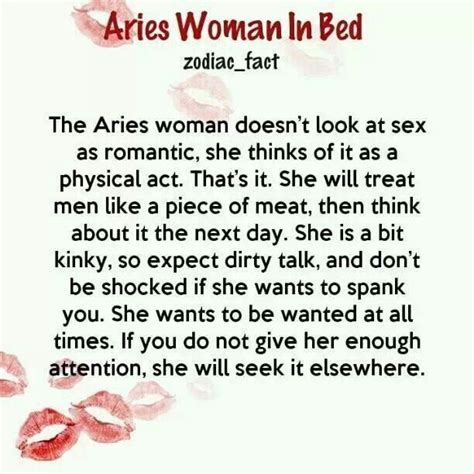 Aries Woman In Bed Zodiac Facts