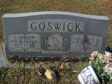 James Marion Goswick Find A Grave Memorial