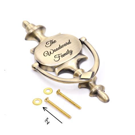 Personalized Front Door Knocker Upgrade Your Home With Modern Brass