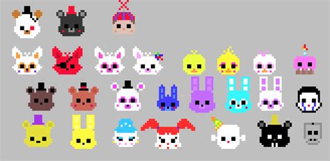 Almost Every Fnaf Character Pixelated Pixel Art Maker Images 20880 The Best Porn Website