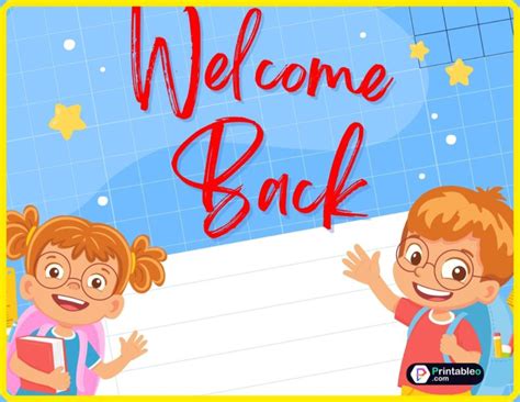 25+ Welcome Back Sign | Download FREE Printable PDFs