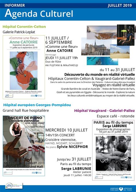 2019 07 AGENDA CULTUREL JUILLET HUPO min Hôpital Vaugirard