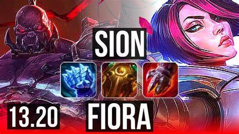 Sion Vs Fiora Top Comeback M Mastery Games Euw Diamond