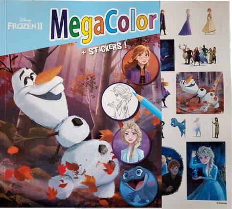 Disney Frozen Kleurboek Met Stickers Megacolor Kleurplaten