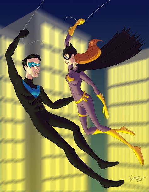 Batgirl and Nightwing by Cra-ZShaker on DeviantArt