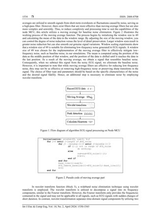 Electrocardiogram Signal Processing Algorithm On Microcontroller Using