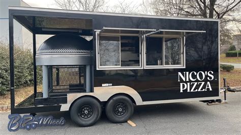 18Ft Pizza Trailer Brick Wood Fired Oven YouTube