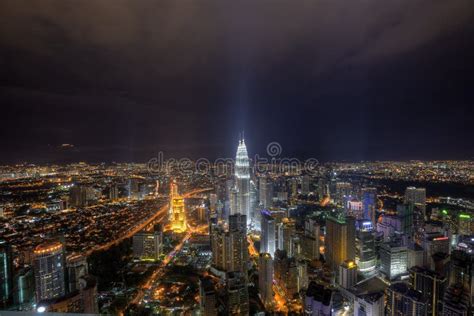 Night view at Kuala Lumpur stock image. Image of tower - 28569489