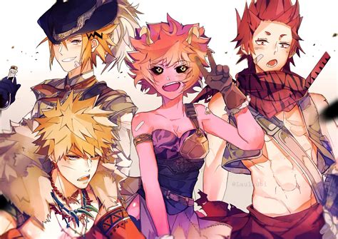 Bakugou Katsuki Kaminari Denki Ashido Mina Kirishima Eijirou Bnha Boku