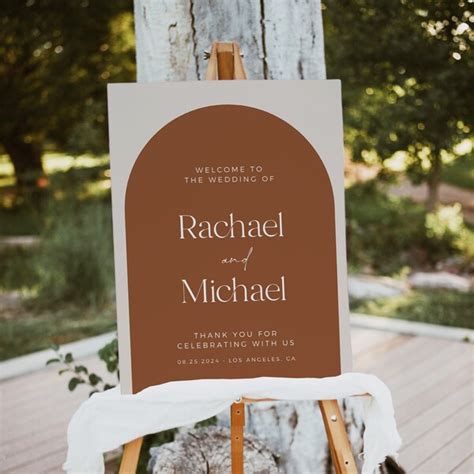 Arched Terracotta Sign Etsy