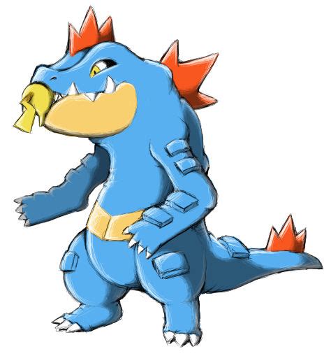 Feraligatr Used Bite By Neslug On Deviantart