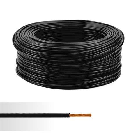 Fil électrique souple ho7v k 1 5mm² noir couronne de 100m