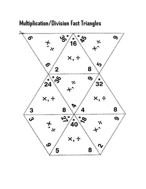 Triangle Math Flash Cards