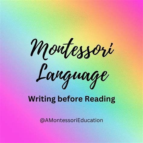 Writing Before Reading The Montessori Way By The Montessori Home Education Academy Medium