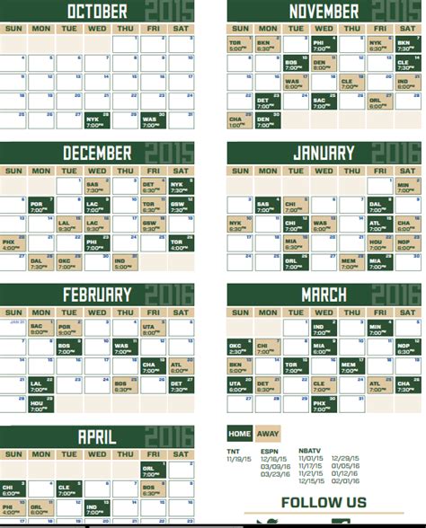 Milwaukee Bucks Schedule 2024-24 - Jonis Stephani