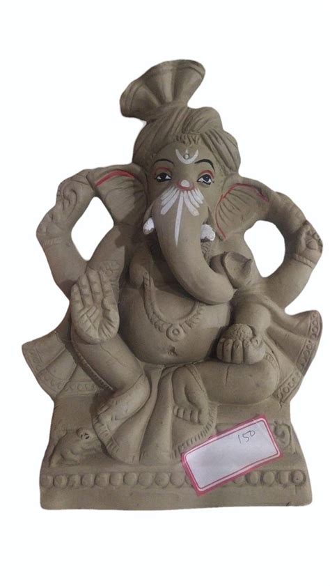 11 Inch Clay Gray Ganesh Statue Temple At Rs 450 Piece In New Delhi