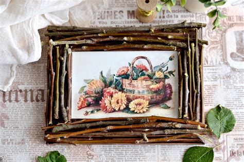 DIY Twig Frame: (Rustic!) - The Graphics Fairy