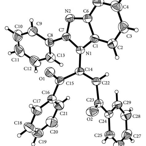 Molecular Structure Of Compound Showing Atom Numbering Scheme