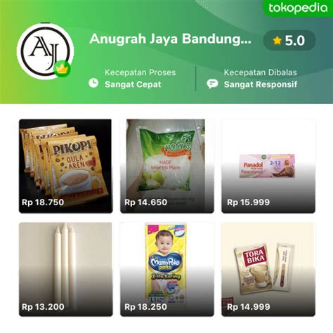 Toko Anugrah Jaya Bandung AJ Online Produk Lengkap Harga Terbaik