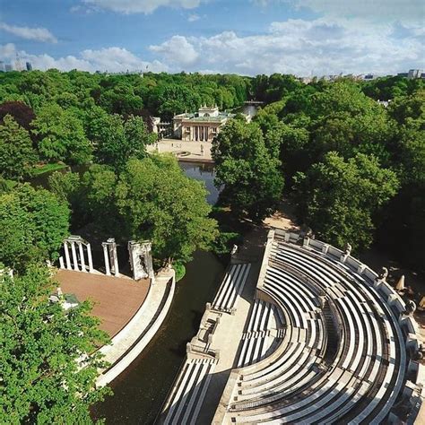 An Aerial View Of The Roman Amphits And Surrounding Trees